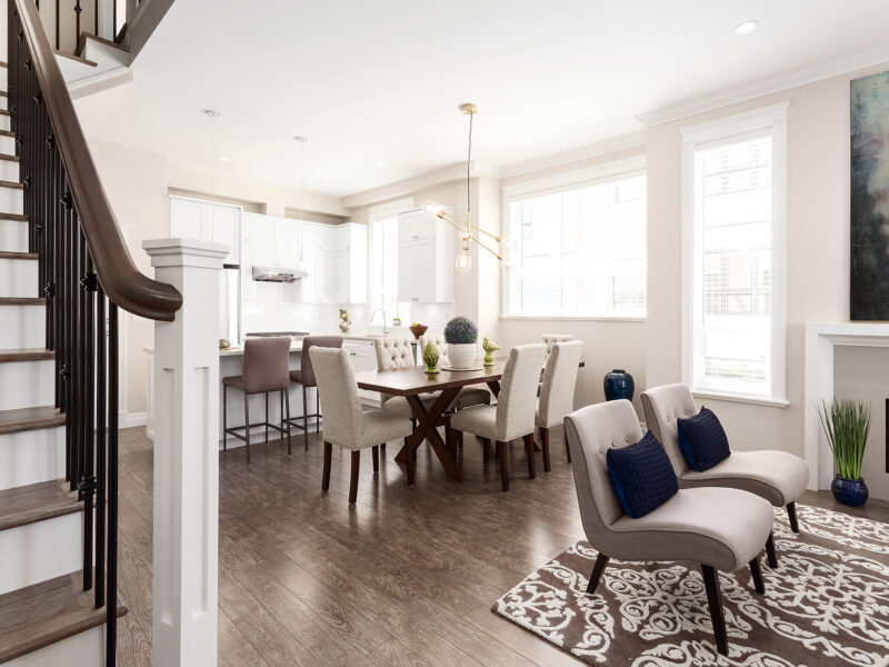 clean lines in modern living room, entertaining space, open plan living, minimalist modern fireplace, soft patterned rug underfoot, Maxine Whitehead design