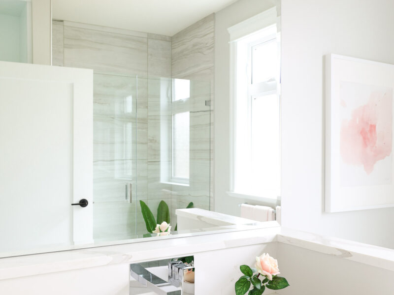 polished marble vanity top and under mount sink, wall mount faucet , modern floating vanity, bathroom interior design, Maxine Whitehead design